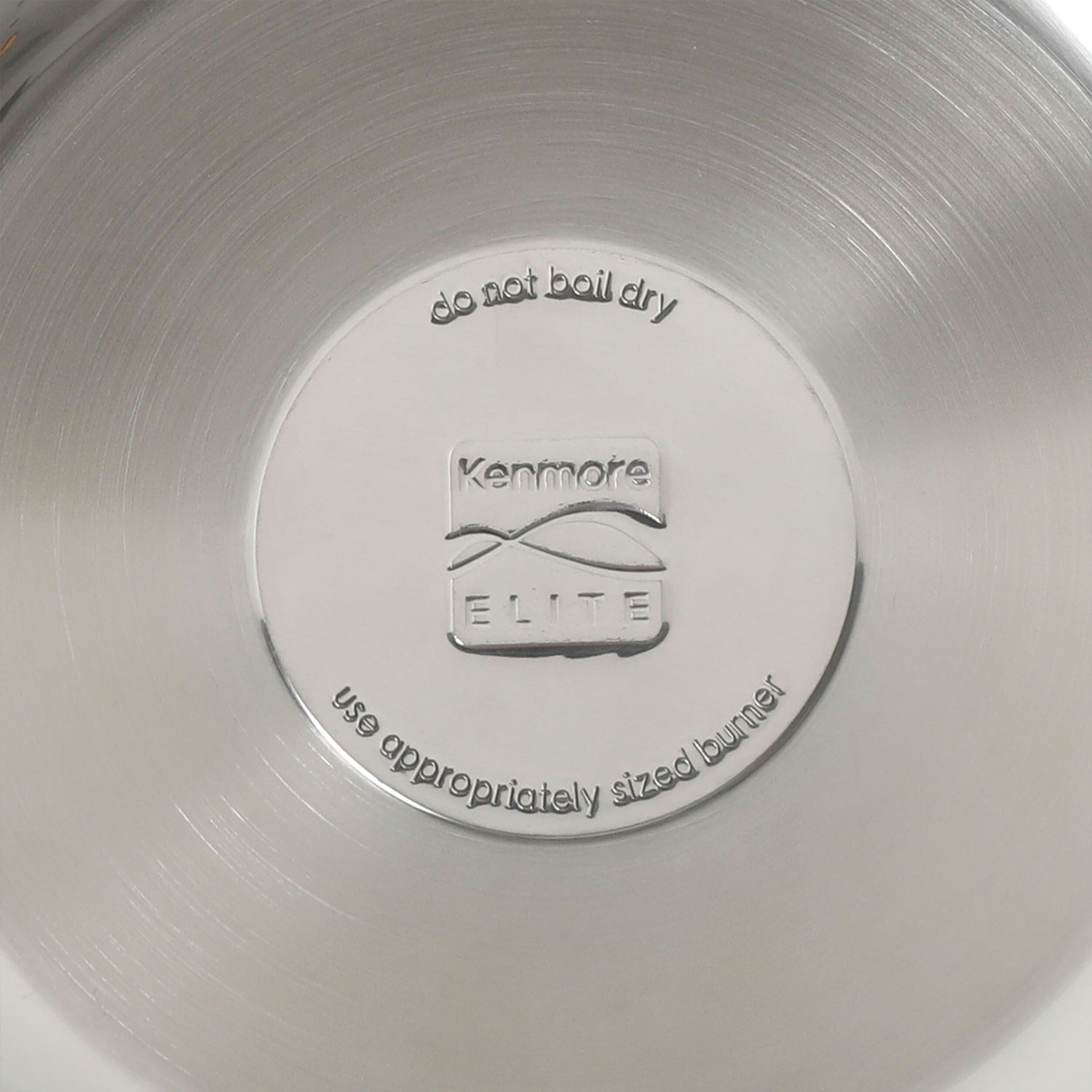 Ensemble de casseroles et poêles Kenmore Elite Devon en acier inoxydable à paroi épaisse, 10 pièces