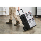 Keter Stack-n-Roll, système de rangement et d'organisation d'outils mobile 3 pièces, coffre à outils modulaire en résine durable