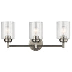 Kichler Lighting Winslow, luminaire de salle de bain à 3 lumières, nickel brossé