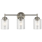 Kichler Lighting Winslow, luminaire de salle de bain à 3 lumières, nickel brossé