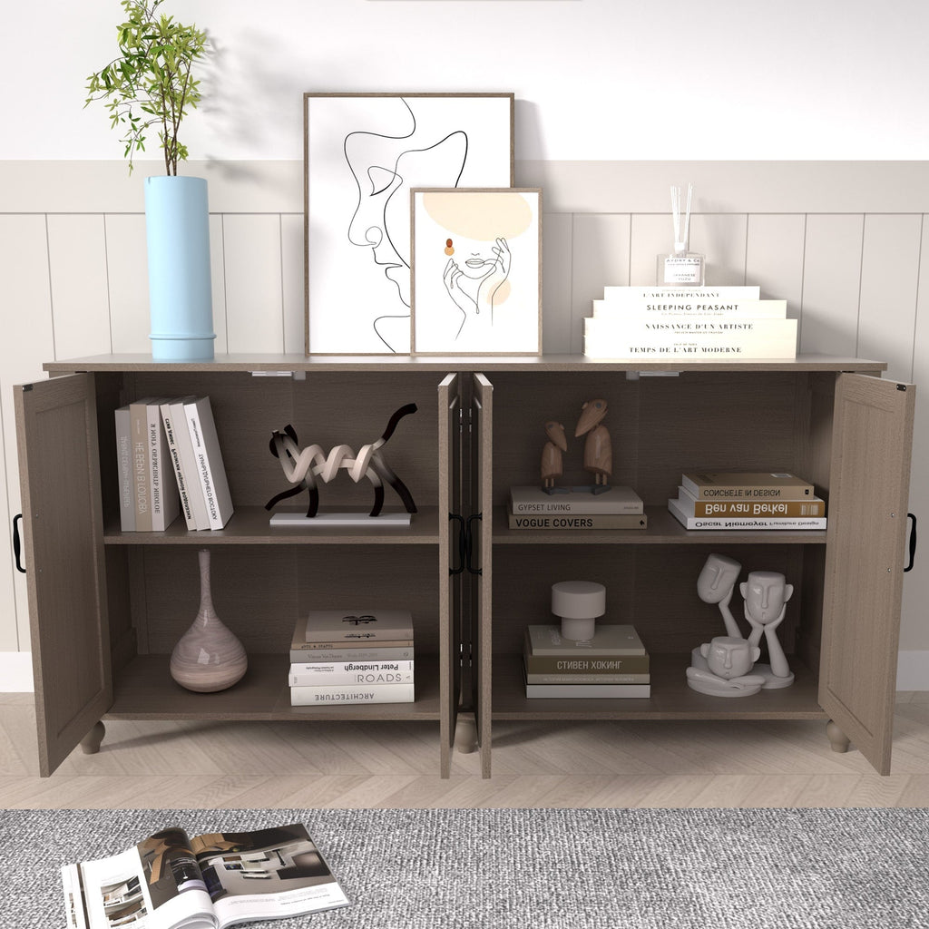 Buffet de cuisine, bar à café, armoire de rangement décorative.