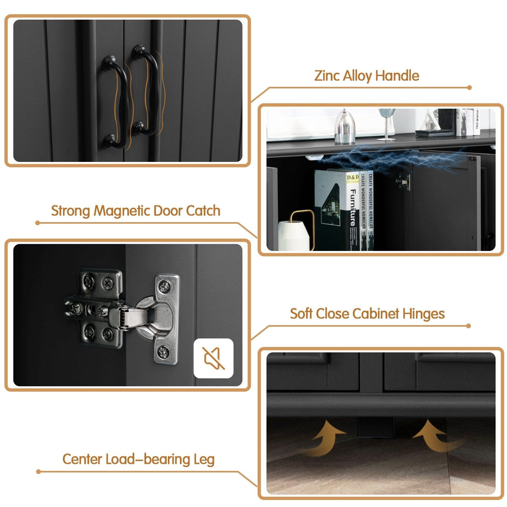 Buffet de cuisine, bar à café, armoire de rangement décorative.