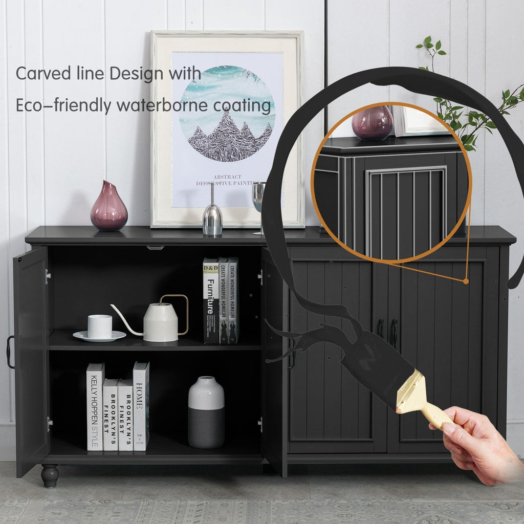 Buffet de cuisine, bar à café, armoire de rangement décorative.