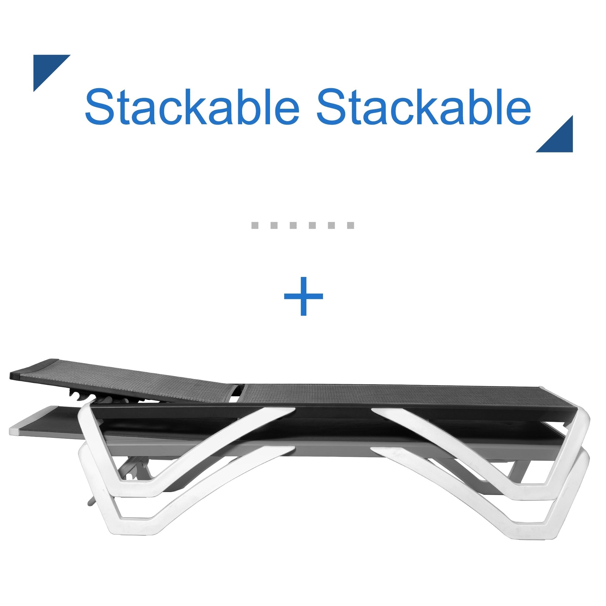 Chaise longue de jardin inclinable et réglable Kozyard Alan, entièrement en aluminium et avec pieds en résine de polypropylène.