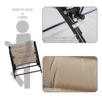 Ensemble bistro pliant rembourré 3 pièces Kozyard Elsa