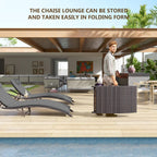 Ensemble de chaises longues d'extérieur Kullavik, 3 pièces