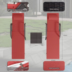 Ensemble de chaises longues d'extérieur Kullavik, 3 pièces