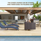 Ensemble de chaises longues d'extérieur Kullavik, 3 pièces