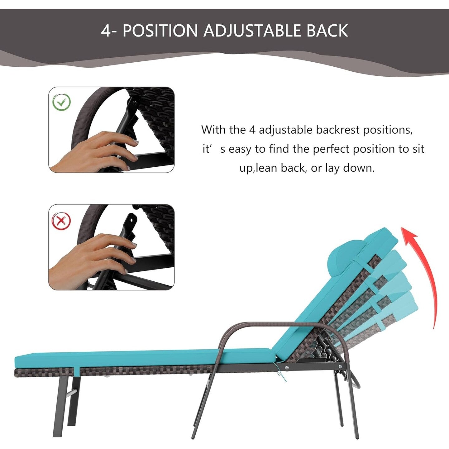 Ensemble de chaises longues d'extérieur Kullavik, 3 pièces