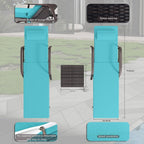 Ensemble de chaises longues d'extérieur Kullavik, 3 pièces