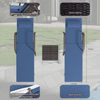 Ensemble de chaises longues d'extérieur Kullavik, 3 pièces