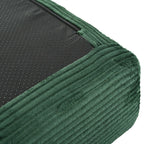 Canapé-lit modulable en forme de L en tissu velours côtelé