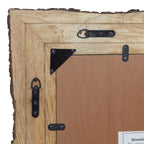 Lamont River of Goods Miroir mural rectangulaire en bois et verre marron et beige - 39 x 1,25 x 28 pouces