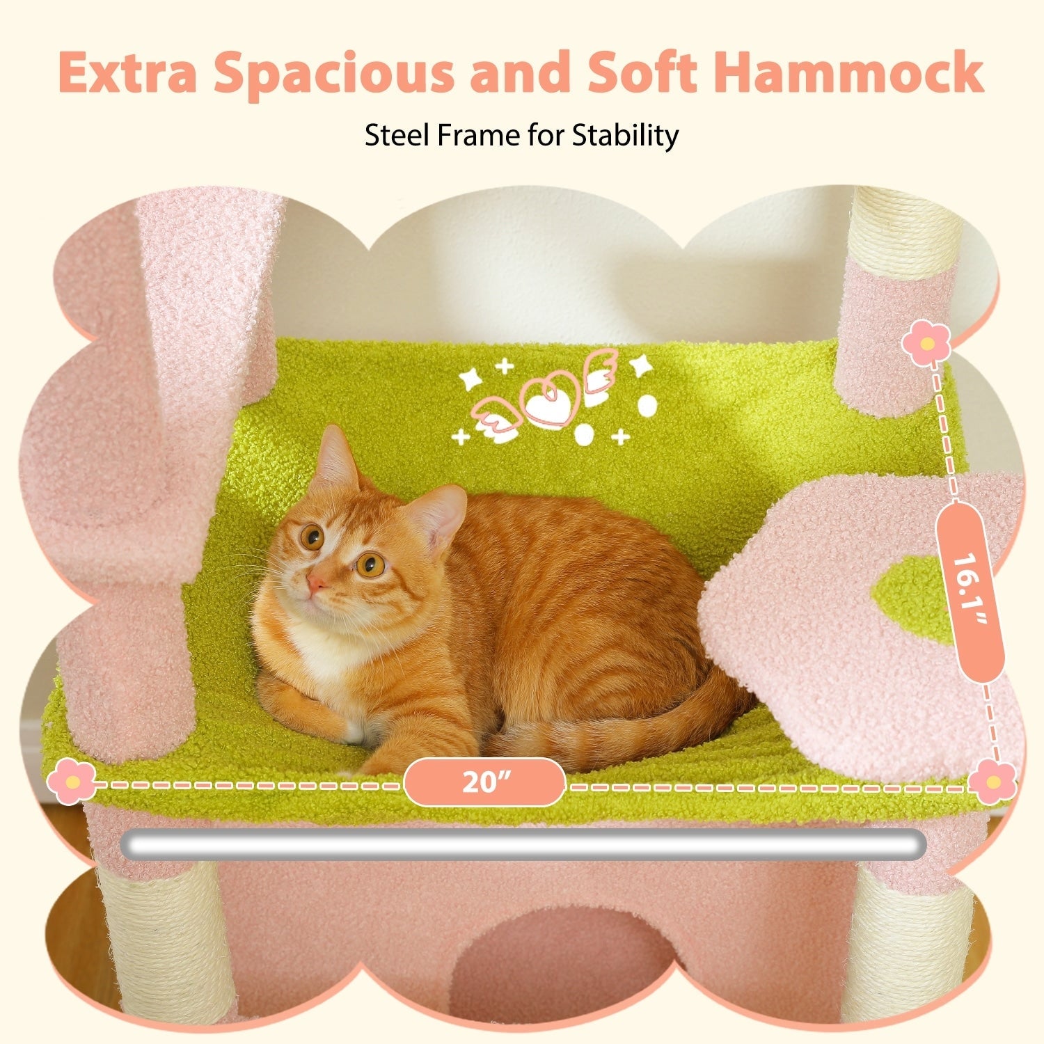 Grand arbre à chat, condo pour chat avec poteaux et coussins à gratter, 2 perchoirs rembourrés, double condo et panier.