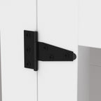 Grande niche pour chien d'angle, meuble pour 2 chiens, cage pour chien en forme de L - 58.7X41.1