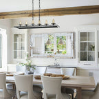 Grand miroir mural rectangulaire à facettes avec perles de cristal, à assembler.