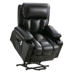 Grand fauteuil releveur électrique inclinable avec fonction chauffante et massage 8 points - Télécommande, port USB