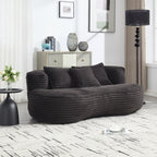 Fauteuil pouf Lazy Sofa, confortable et résistant, avec dossier haut, pour adultes et enfants - 2 places