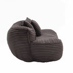 Fauteuil pouf Lazy Sofa, confortable et résistant, avec dossier haut, pour adultes et enfants - 2 places