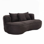 Fauteuil pouf Lazy Sofa, confortable et résistant, avec dossier haut, pour adultes et enfants - 2 places