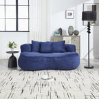 Fauteuil pouf Lazy Sofa, confortable et résistant, avec dossier haut, pour adultes et enfants - 2 places