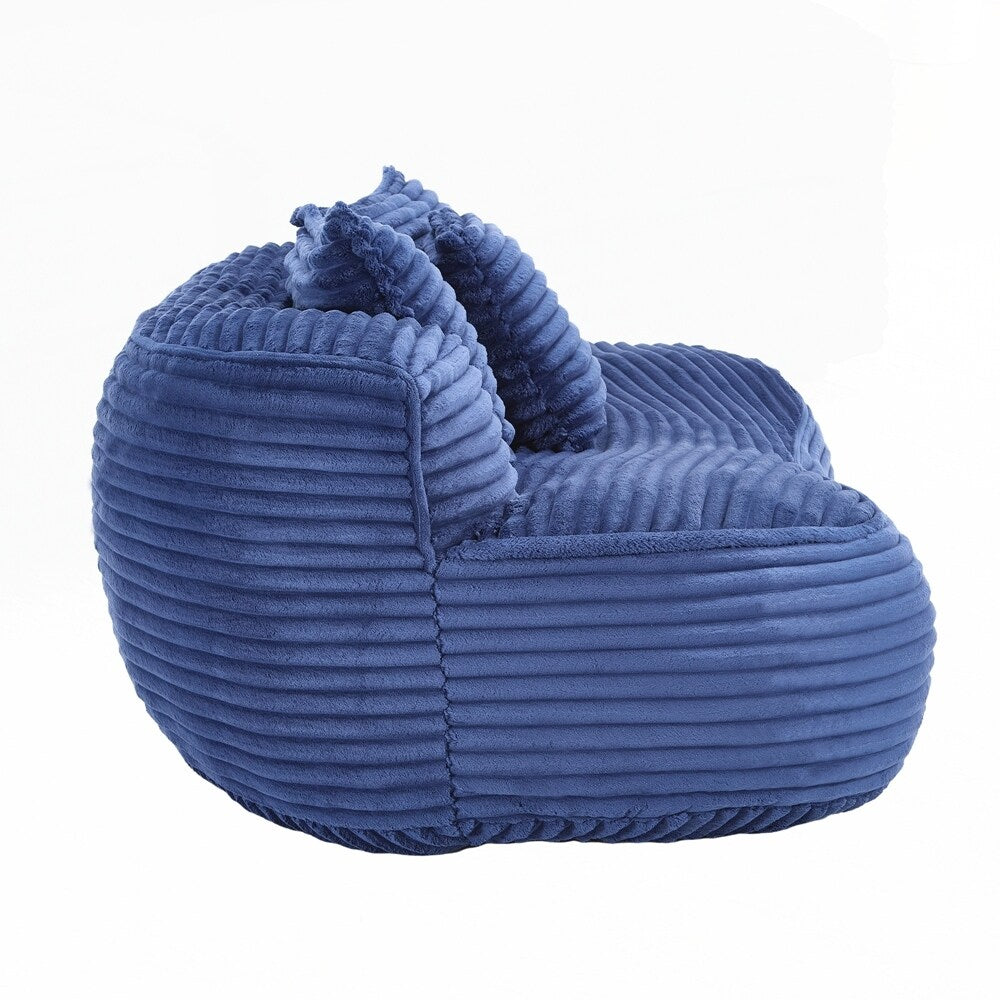 Fauteuil pouf Lazy Sofa, confortable et résistant, avec dossier haut, pour adultes et enfants - 2 places