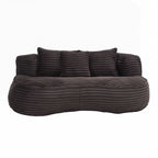 Fauteuil pouf Lazy Sofa, confortable et résistant, avec dossier haut, pour adultes et enfants - 2 places