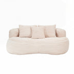 Fauteuil pouf Lazy Sofa, confortable et résistant, avec dossier haut, pour adultes et enfants - 2 places