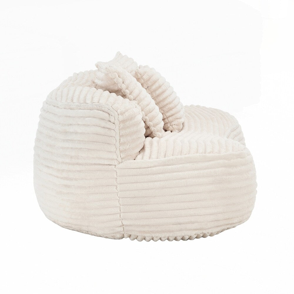 Fauteuil pouf Lazy Sofa, confortable et résistant, avec dossier haut, pour adultes et enfants - 2 places