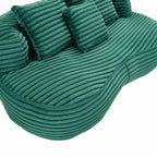 Fauteuil pouf Lazy Sofa, confortable et résistant, avec dossier haut, pour adultes et enfants - 2 places