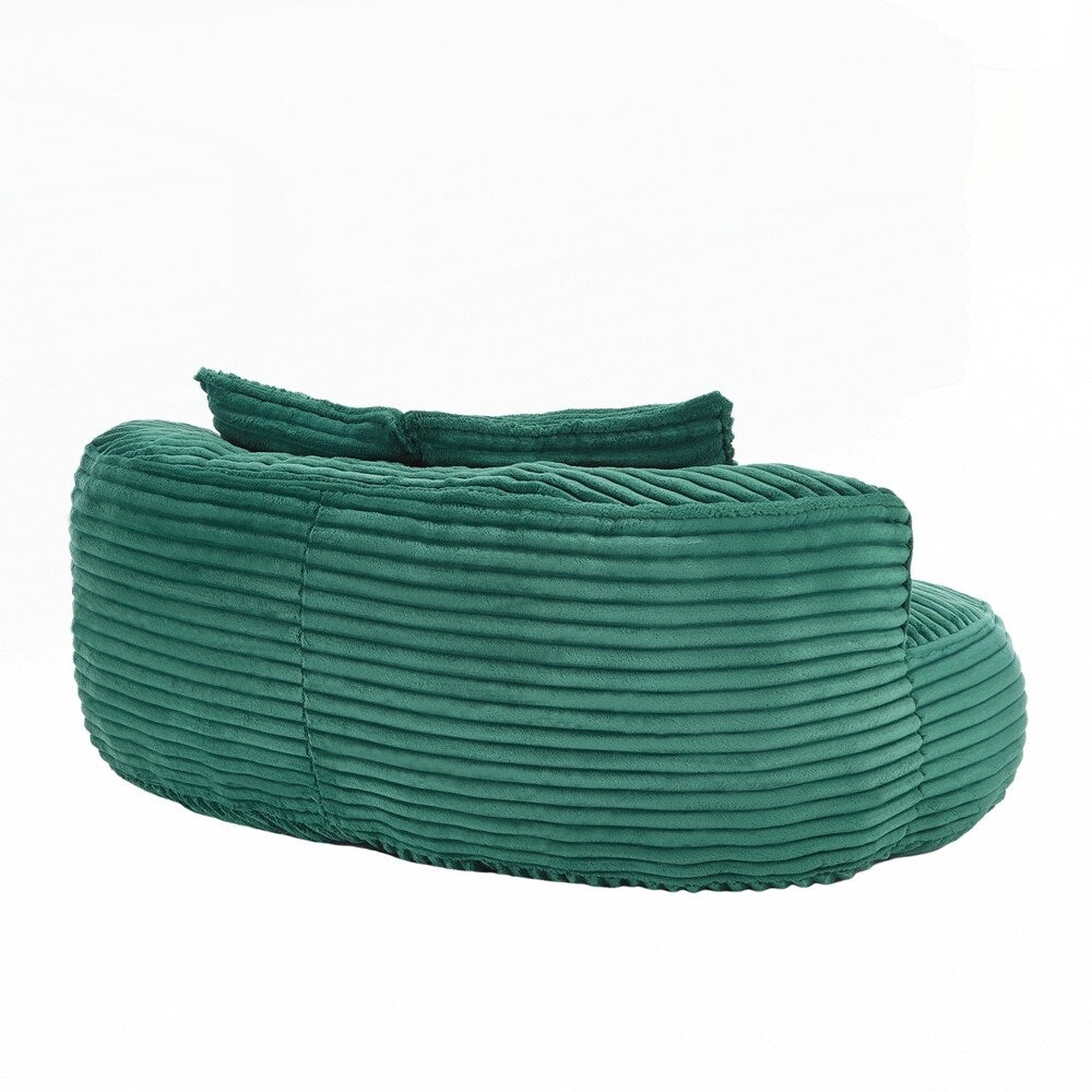 Fauteuil pouf Lazy Sofa, confortable et résistant, avec dossier haut, pour adultes et enfants - 2 places