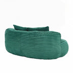 Fauteuil pouf Lazy Sofa, confortable et résistant, avec dossier haut, pour adultes et enfants - 2 places