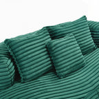 Fauteuil pouf Lazy Sofa, confortable et résistant, avec dossier haut, pour adultes et enfants - 2 places