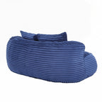 Fauteuil pouf Lazy Sofa, confortable et résistant, avec dossier haut, pour adultes et enfants - 2 places