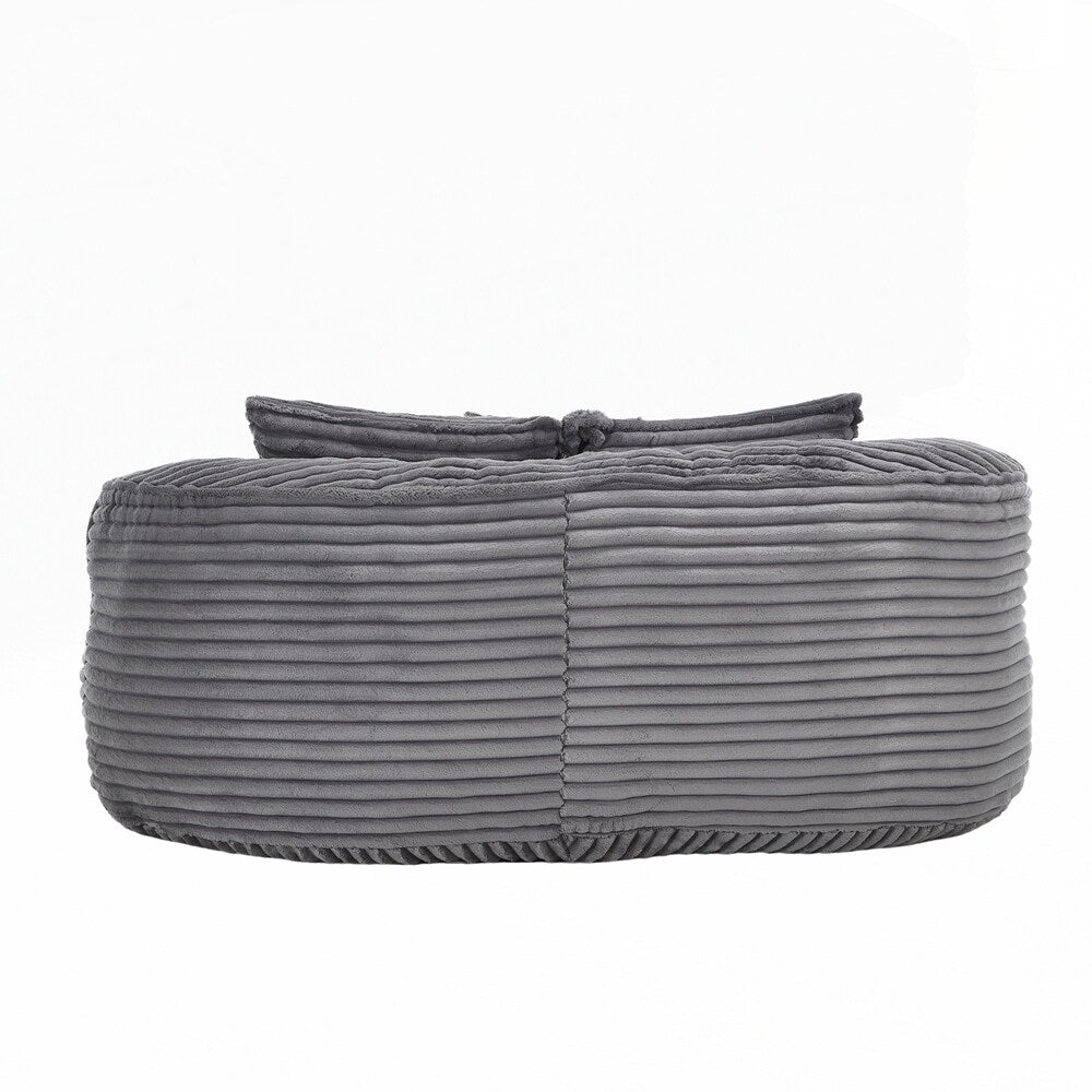 Fauteuil pouf Lazy Sofa, confortable et résistant, avec dossier haut, pour adultes et enfants - 2 places