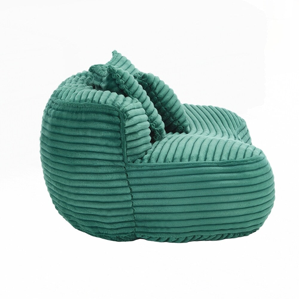 Fauteuil pouf Lazy Sofa, confortable et résistant, avec dossier haut, pour adultes et enfants - 2 places