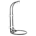 Chaise suspendue en forme d'œuf pour 2 personnes LeisureMod avec support - Hamac balançoire en rotin tressé pour intérieur/extérieur avec coussins