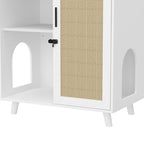 Abri pour bac à litière, meuble pour bac à litière pour chat, table d'appoint, table de canapé