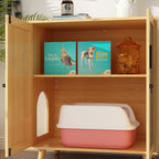 Abri pour bac à litière, meuble pour bac à litière pour chat, table d'appoint, table de canapé