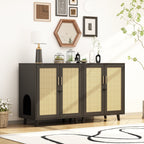 Abri pour bac à litière, meuble pour bac à litière pour chat, table d'appoint, table de canapé