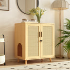 Abri pour bac à litière, meuble pour bac à litière pour chat, table d'appoint, table de canapé