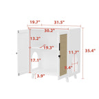 Abri pour bac à litière, meuble pour bac à litière pour chat, table d'appoint, table de canapé