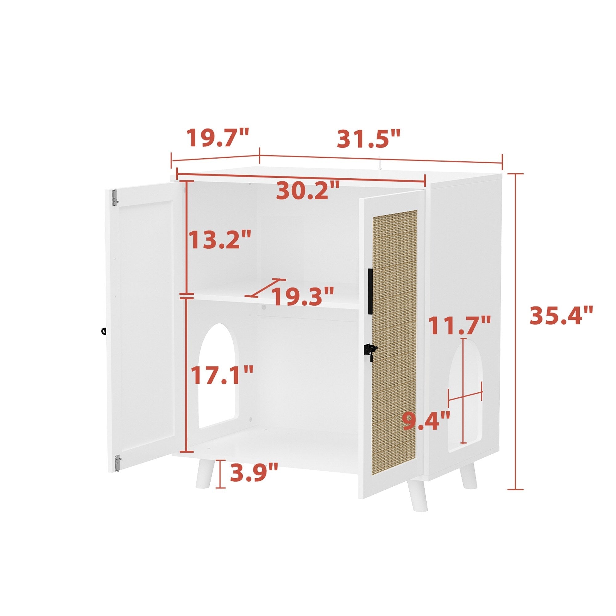 Abri pour bac à litière, meuble pour bac à litière pour chat, table d'appoint, table de canapé