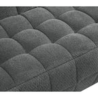 Canapé 2 places Liyasi à compression totale, velours beige litchi, aucun assemblage requis