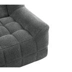 Canapé 2 places Liyasi à compression totale, velours beige litchi, aucun assemblage requis