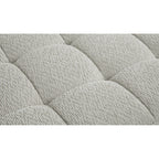 Canapé 2 places Liyasi à compression totale, velours beige litchi, aucun assemblage requis