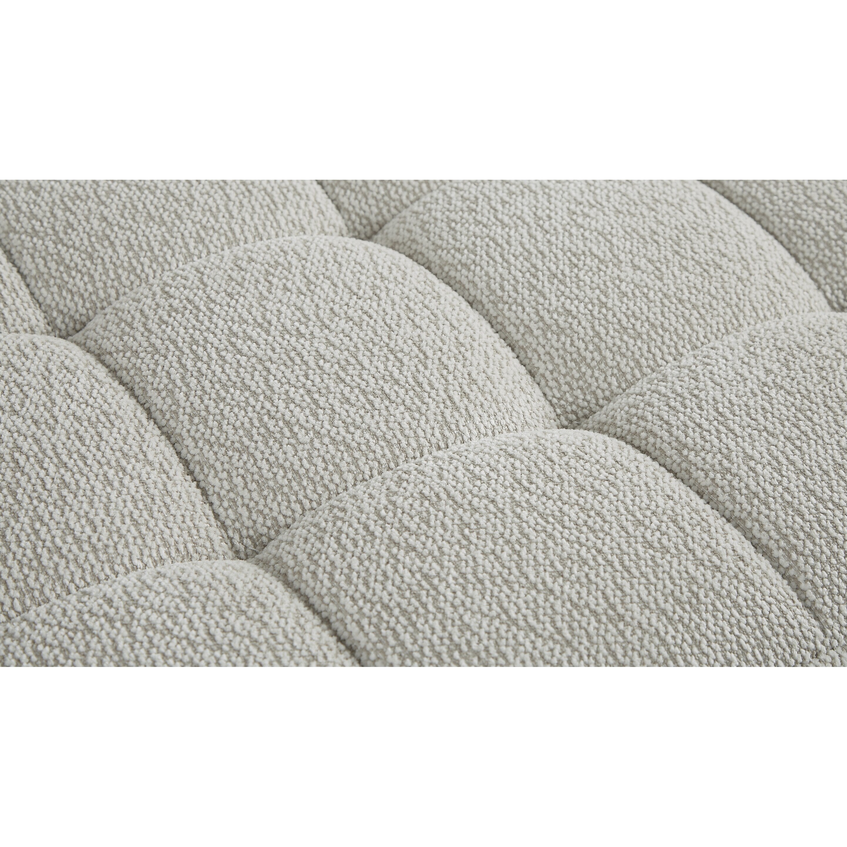 Canapé 2 places Liyasi à compression totale, velours beige litchi, aucun assemblage requis