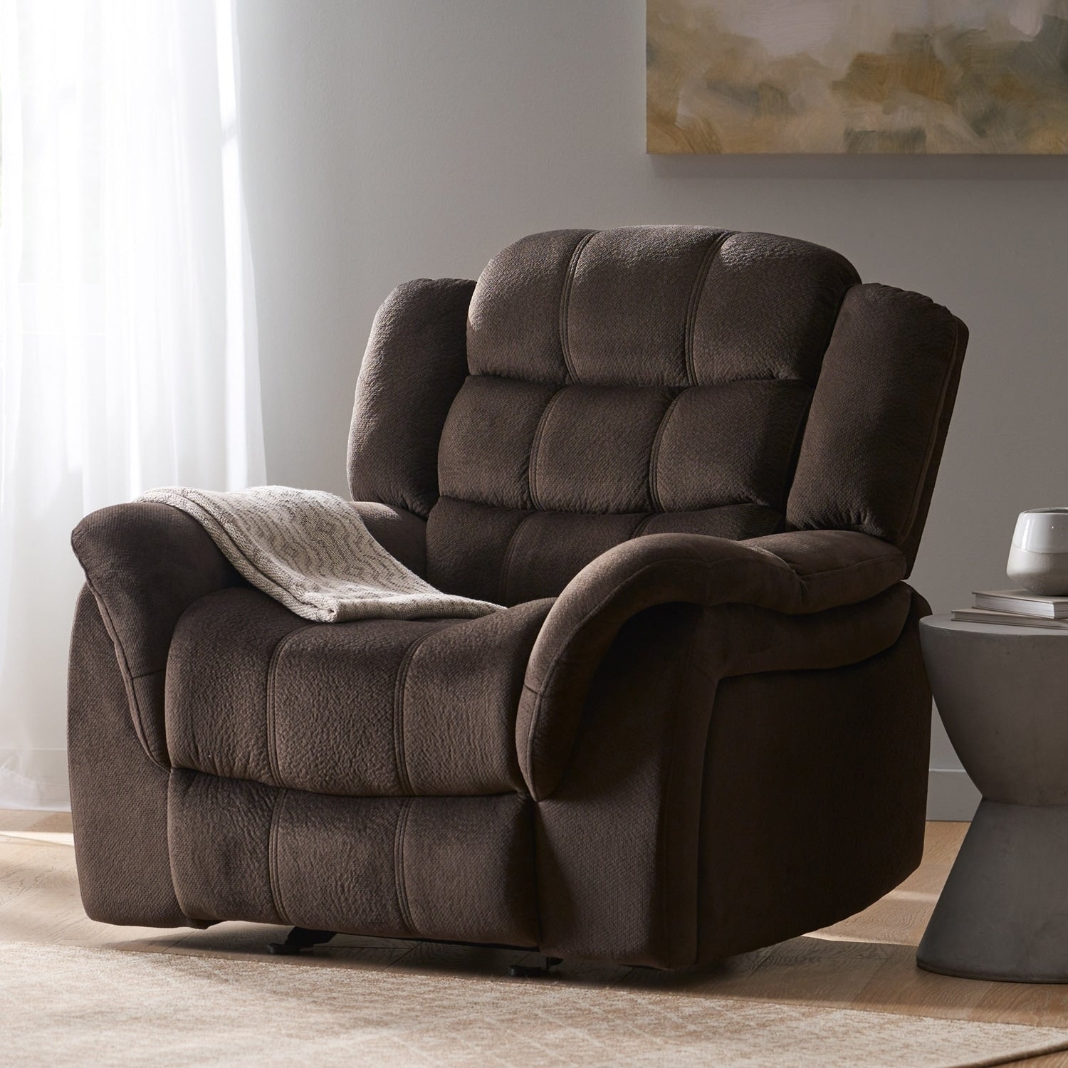 Fauteuil inclinable surdimensionné et luxueux pour une relaxation ultime