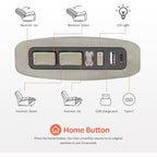 Fauteuil inclinable électrique sans accoudoirs à double moteur MCombo surdimensionné, modèle Zeroarms, idéal pour le salon, tissu PR607