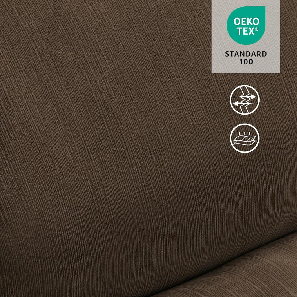 Fauteuil inclinable électrique sans accoudoirs à double moteur MCombo surdimensionné, modèle Zeroarms, idéal pour le salon, tissu PR607